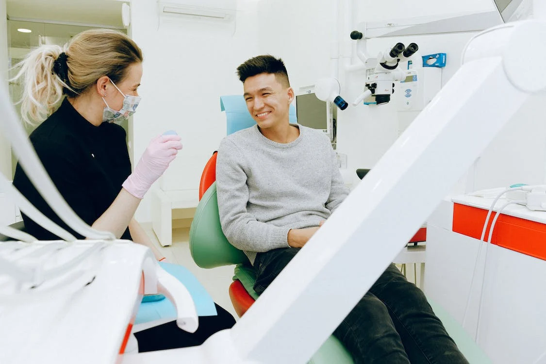 patient smiling